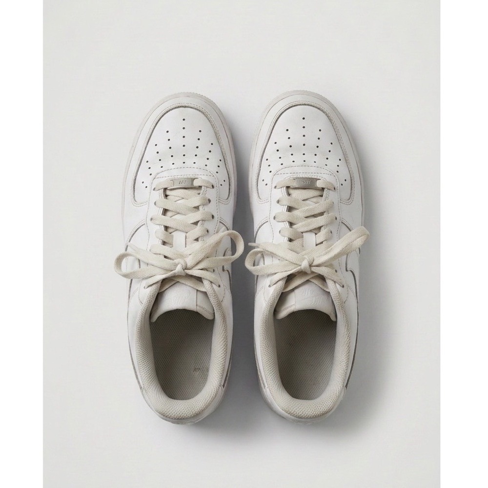 Nike White Air Force 1 Low Classic Sneakers Kids Size 7Y Streetwear Minimalist
